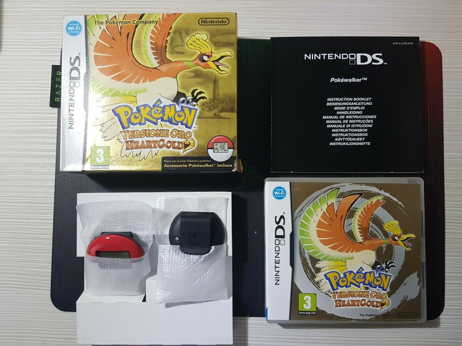 Panoramica Pokémon Versione Oro HeartGold con Pokewalker