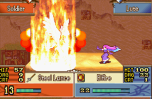 Schermata di gioco di Fire Emblem: The Sacred Stone, 02