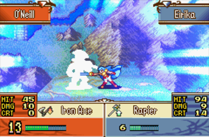 Schermata di gioco di Fire Emblem: The Sacred Stone, 08