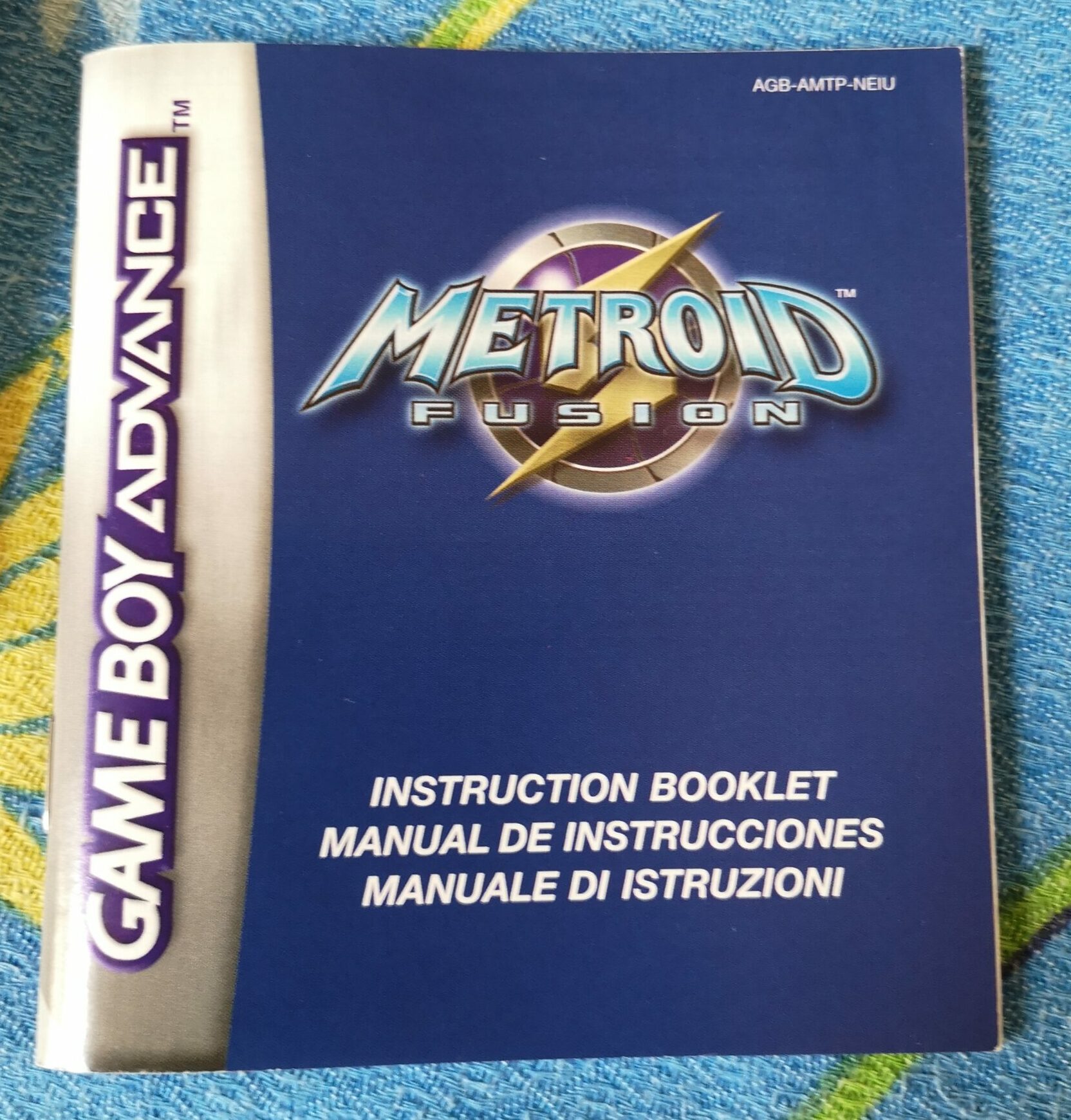 Metroid Fusion, dettagli manuale di istruzioni