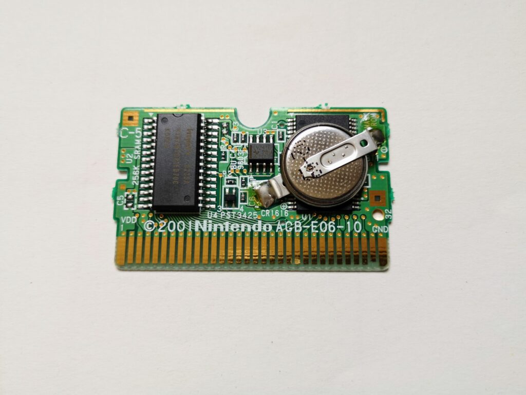 Metroid Fusion (2002 NIntendo Game Boy Advance), Printed Circuit Board