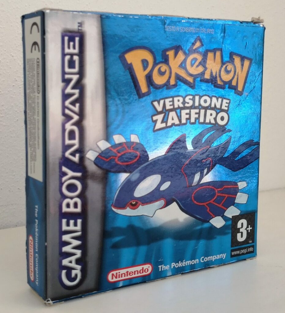 Pokémon Versione Zaffiro, vista copertina frontale