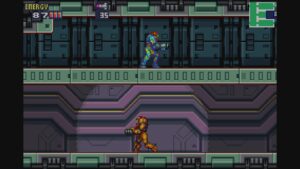 Schermata di gioco di Metroid Fusion, 02