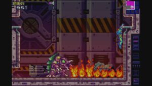 Schermata di gioco di Metroid Fusion, 09