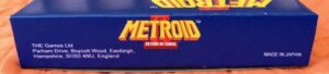 Metroid II: Return of Samus (1992 Nintendo Game Boy), laterale 1