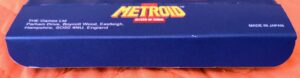 Metroid II: Return of Samus (1992 Nintendo Game Boy), dettaglio linguetta apertura