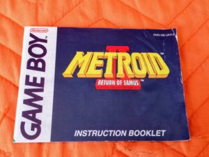 Metroid II: Return of Samus (1992 Nintendo Game Boy), instruction booklet