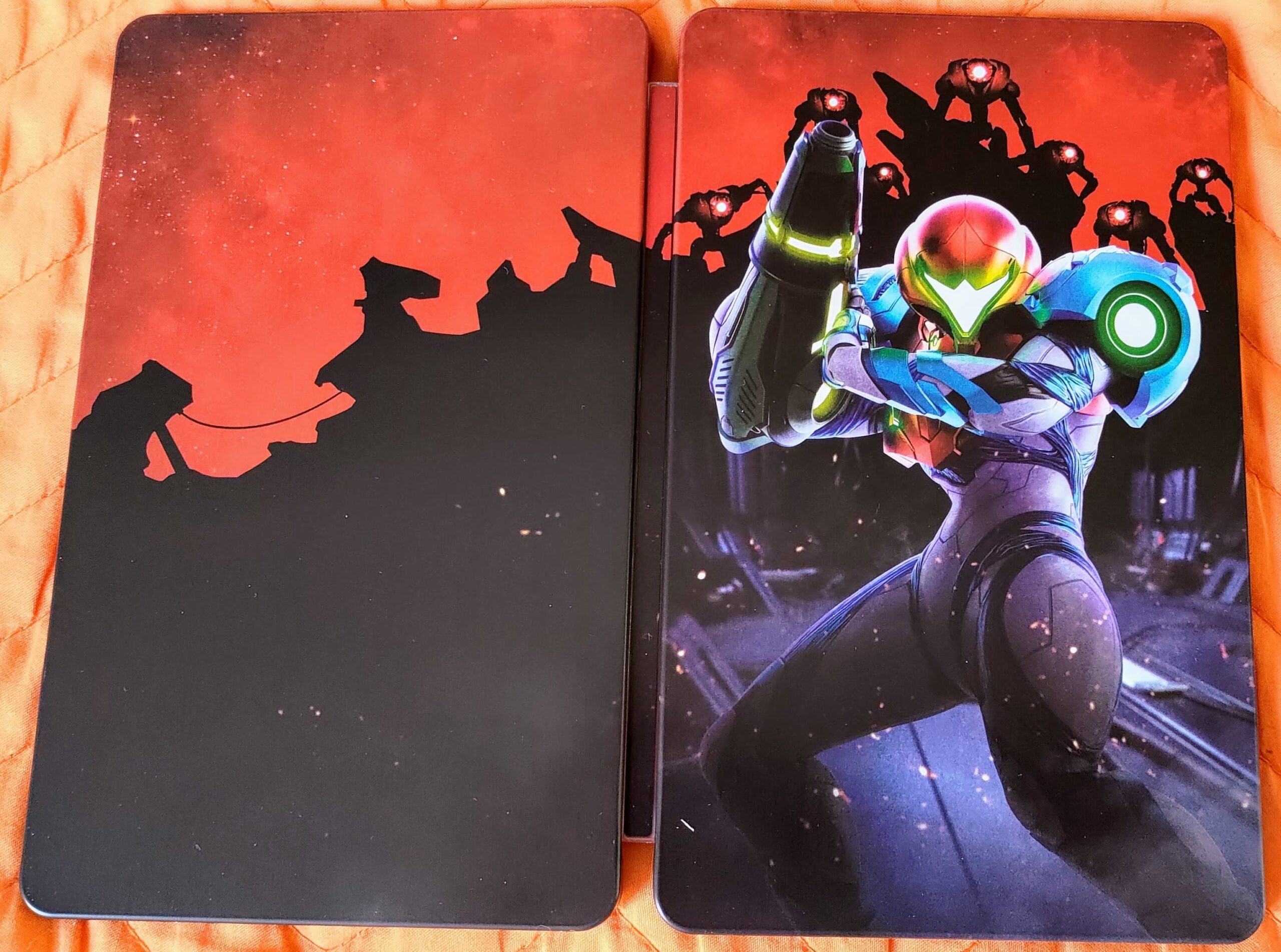 Metroid Dread, dettaglio esterno steelbook