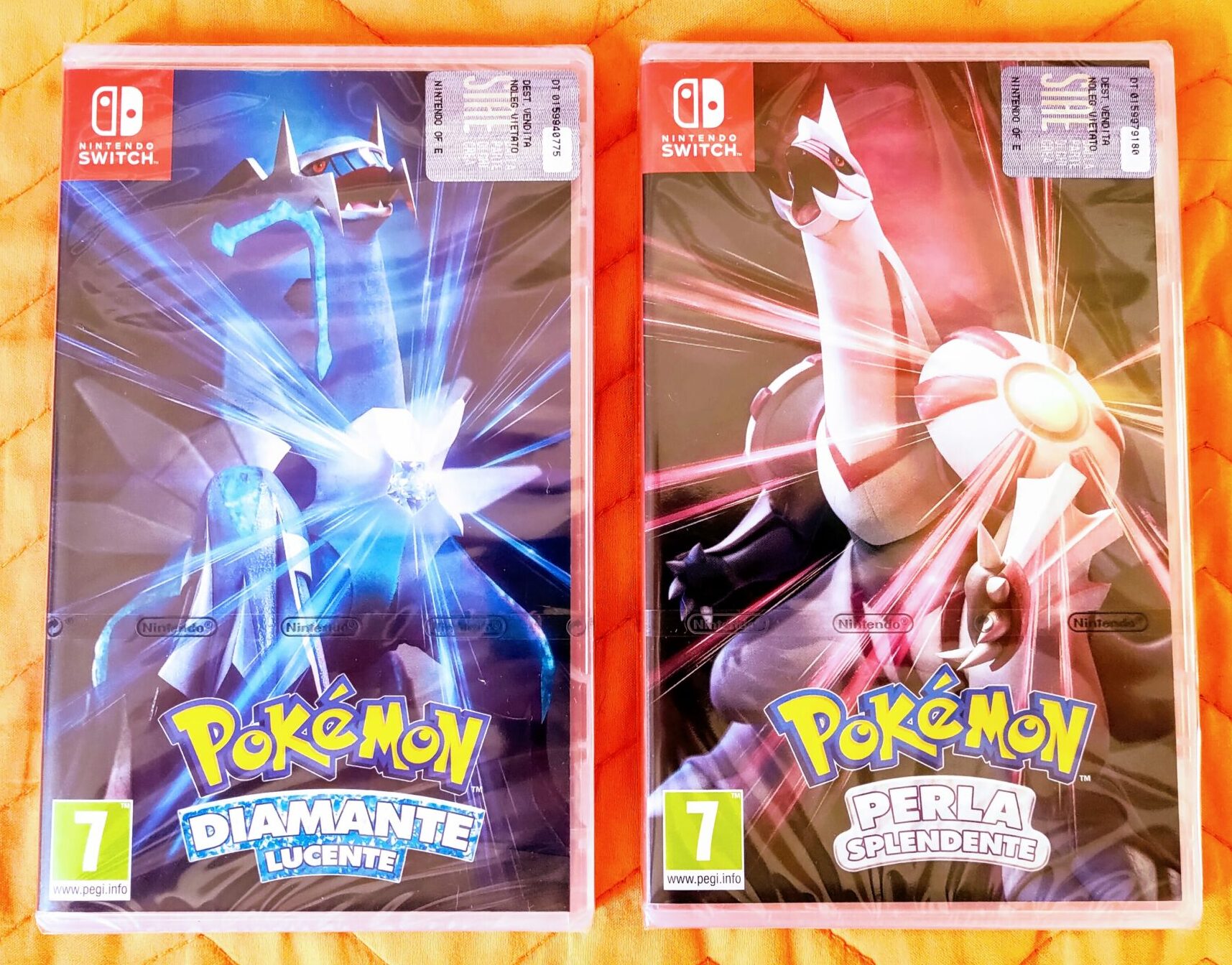 Pokémon Diamante Lucente e Pokémon Perla Splendente, frontale dei giochi