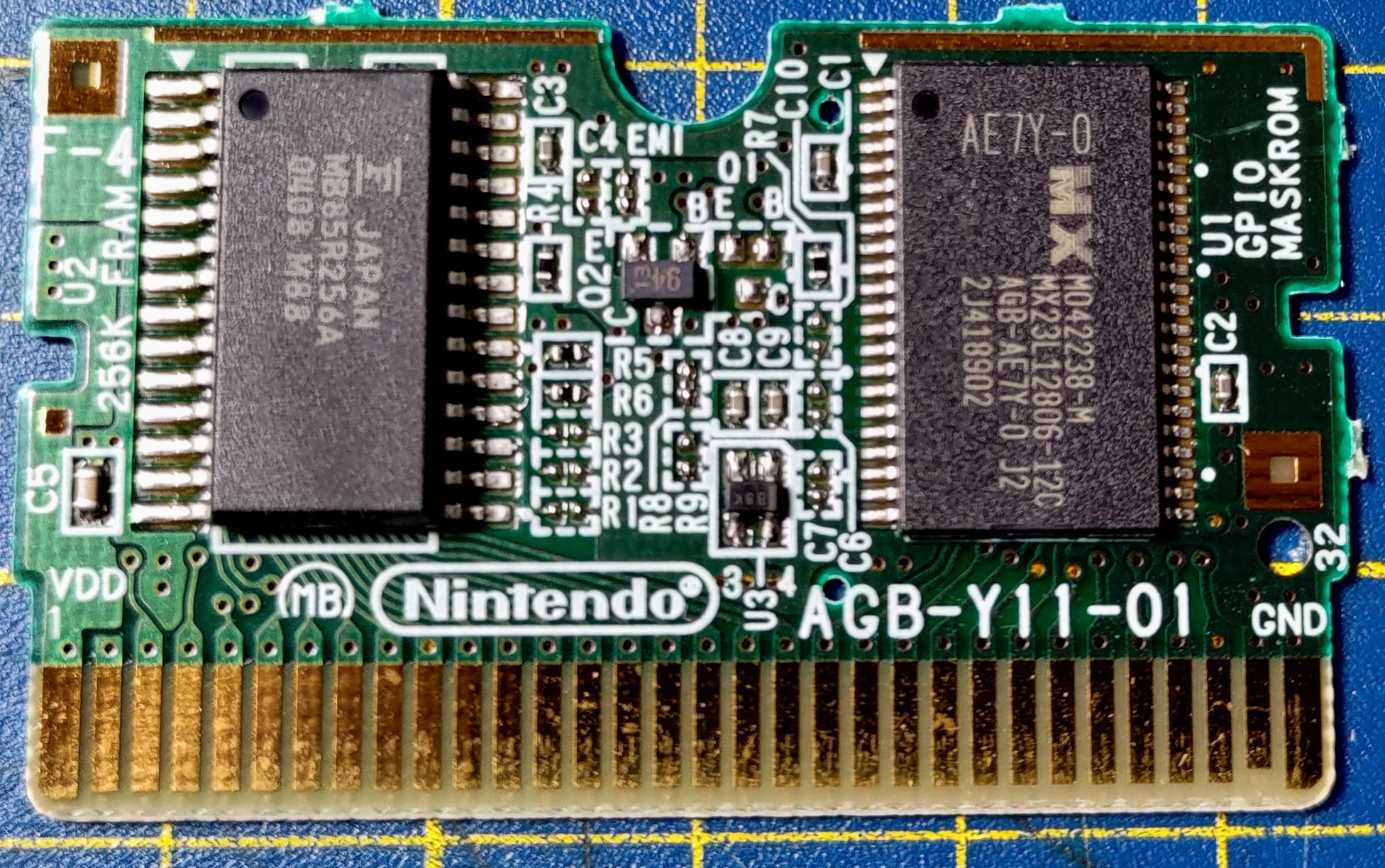 Fire Emblem, dettaglio PCB