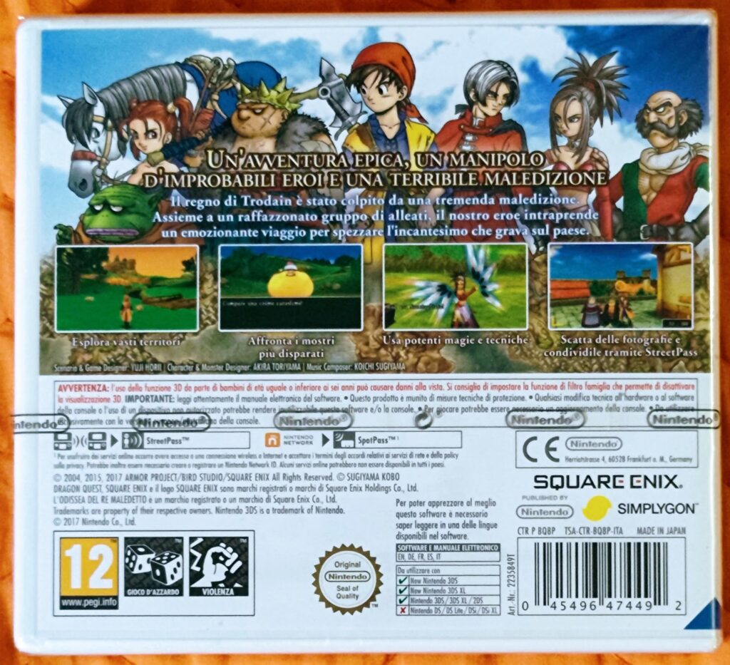 Dragon Quest VIII, posteriore