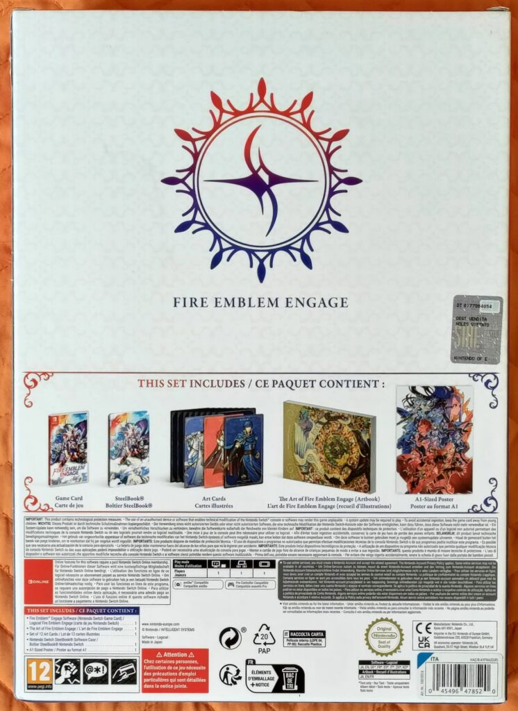 Fire Emblem Engage: Divine Edition, vista posteriore